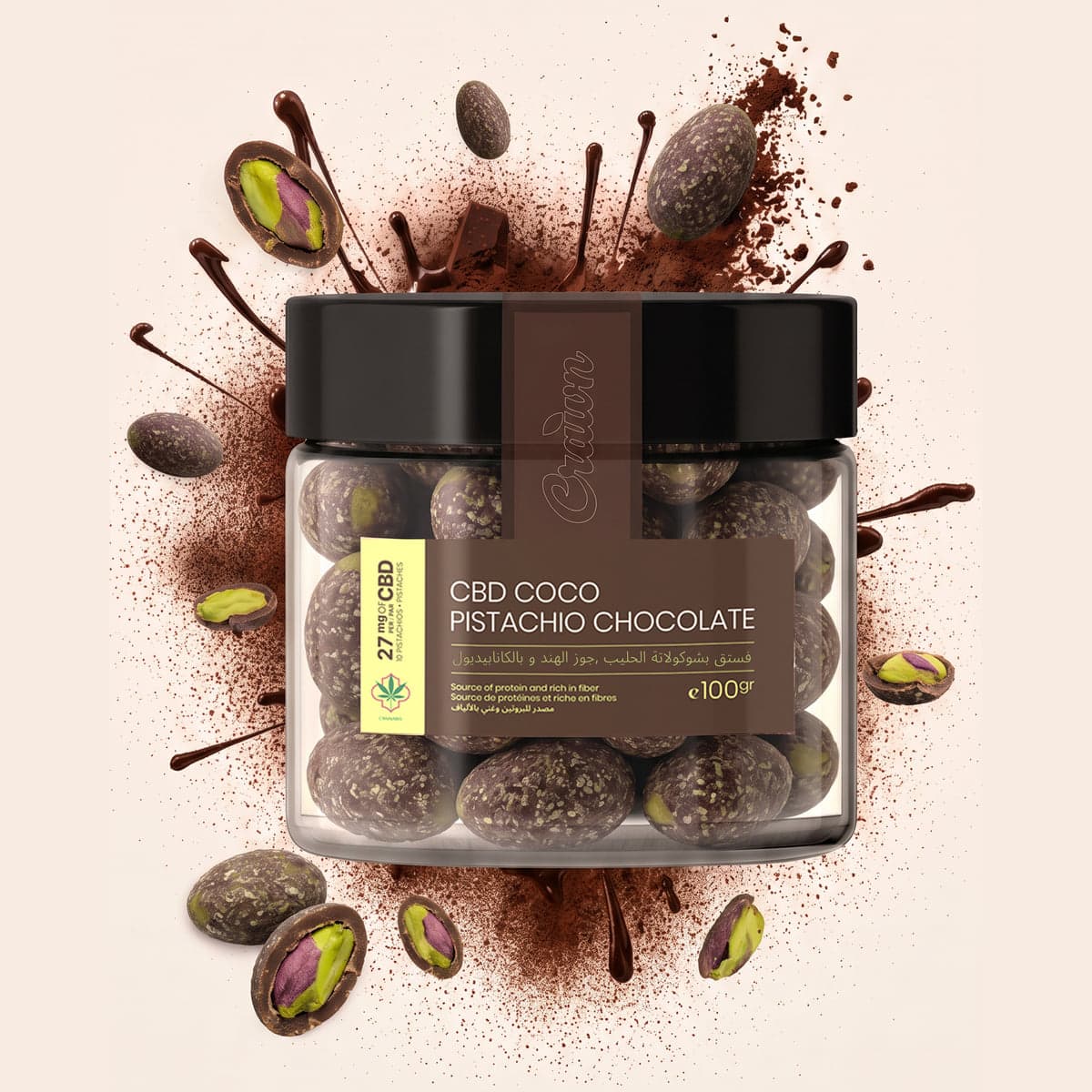 CBD COCO PISTACHIO CHOCOLATE